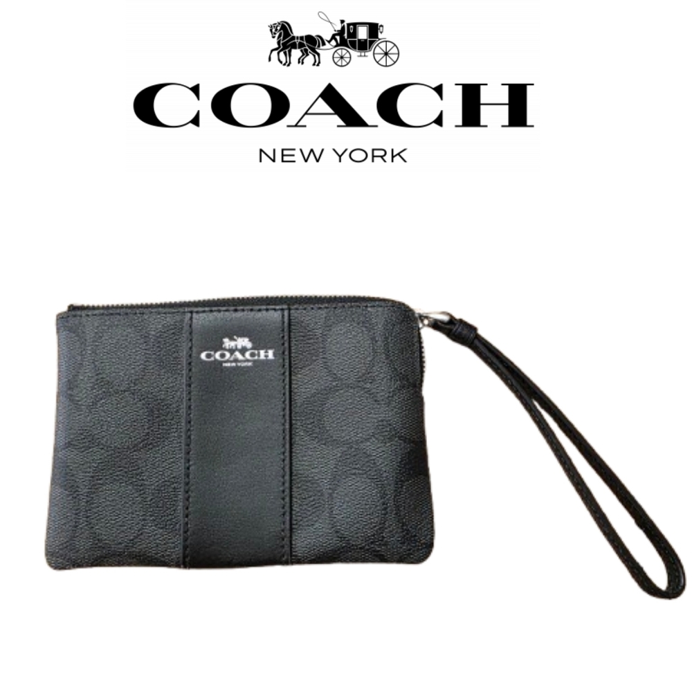 Like New Coach Black Wristlet